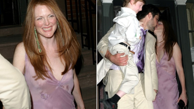 Julianne Moore smiles at her wedding