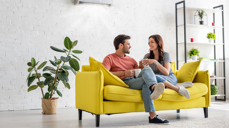 Couple communicating