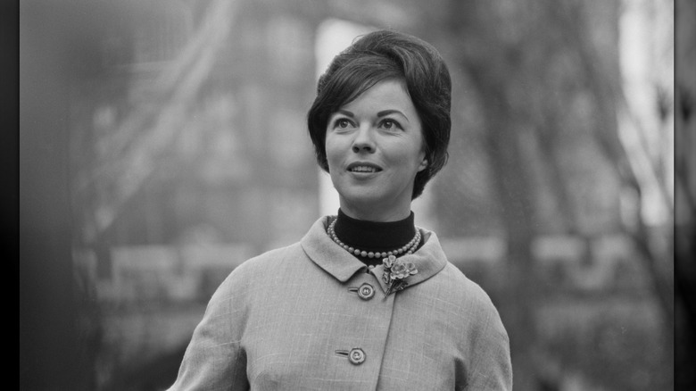 Shirley Temple wearing a beehive in 1965