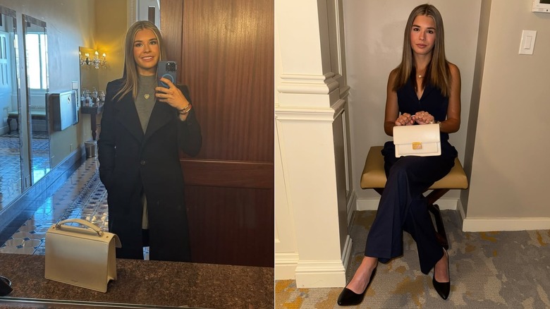 Kai Trump in business chic fashion