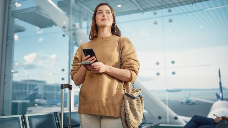 woman at the airport