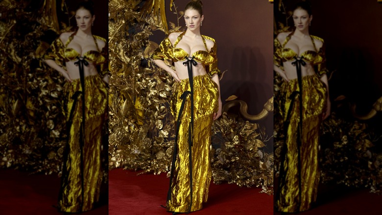 Hunter Schafer at the "Hunger Games" premiere in London