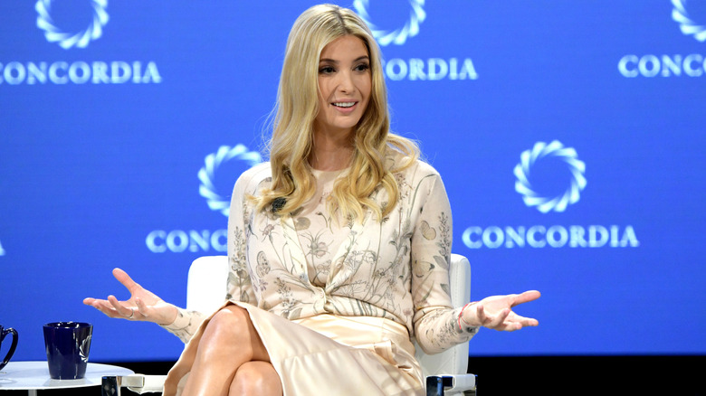 Ivanka Trump on stage at the 2018 Concordia Summit