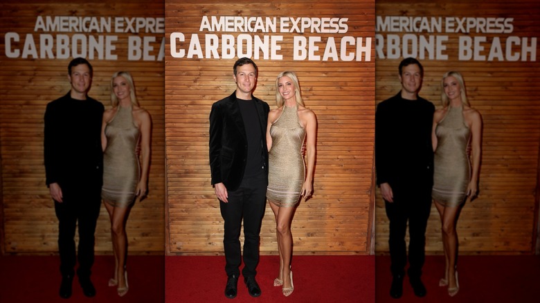 Ivanka Trump posing with Jared Kushner in 2025