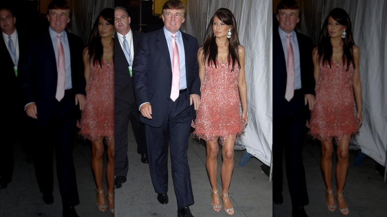 Melania Trump at the 2003 MTV Video Music Awards.