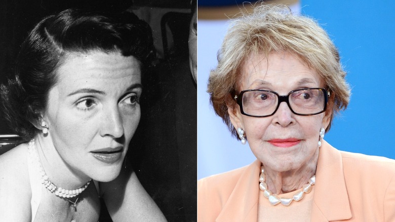 Nancy Reagan in 1952 and in 2012.