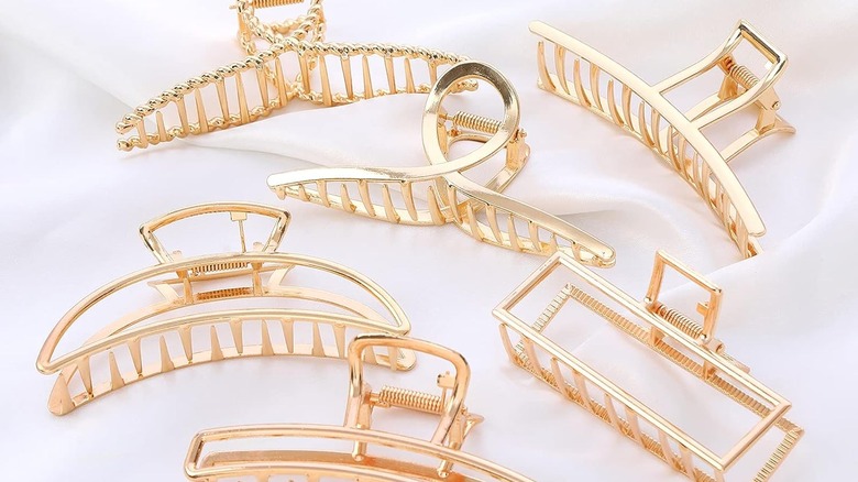 Lukacy Large Metal Hair Claw Clips