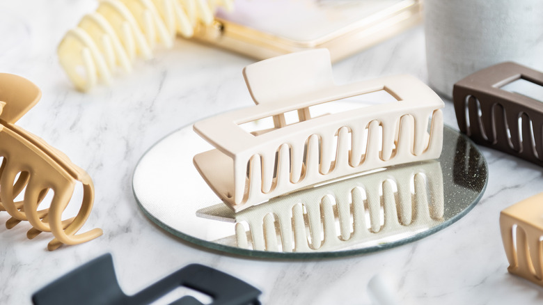 Selection of claw clips hair accessories