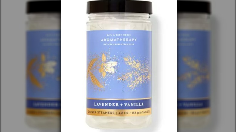 Jar of aromatherapy tablets 