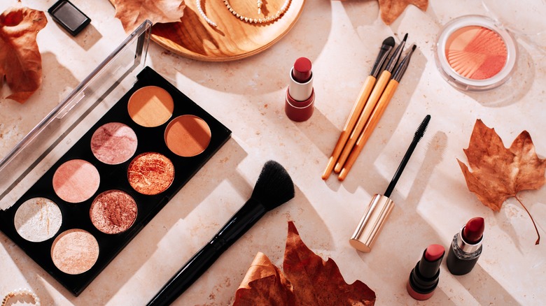 Makeup in different shades