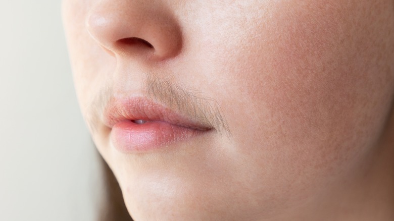 upper lip hair