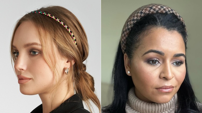 Women wearing headbands.
