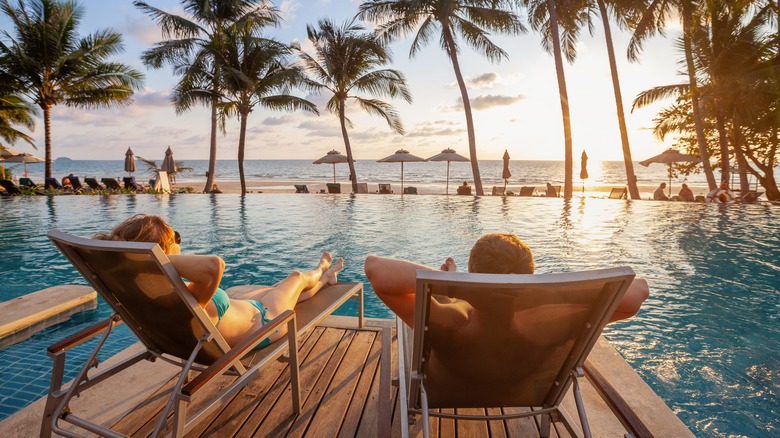 Couple on a relaxing vacation