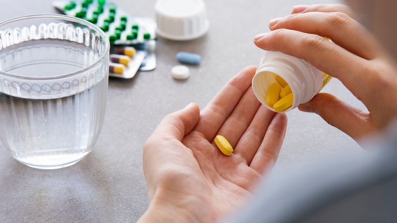 Person with different medications