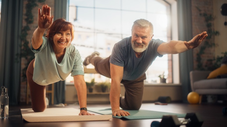 couple working out together