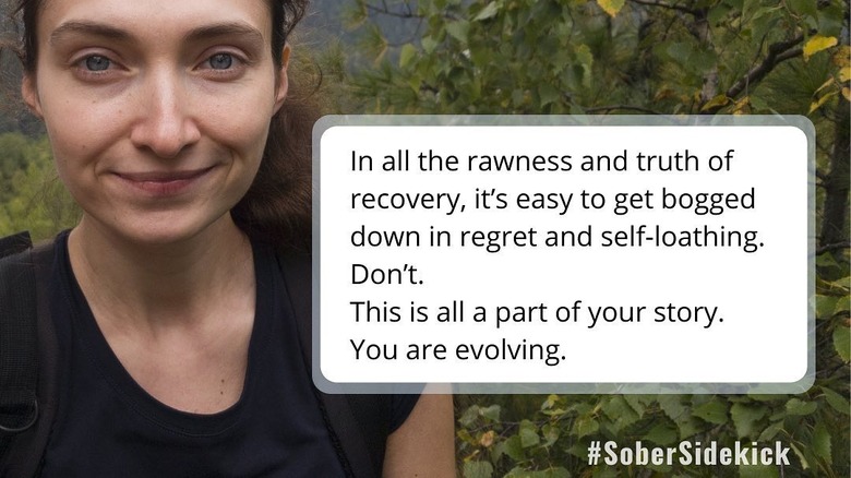 Motivational quote from Sober Sidekick app 