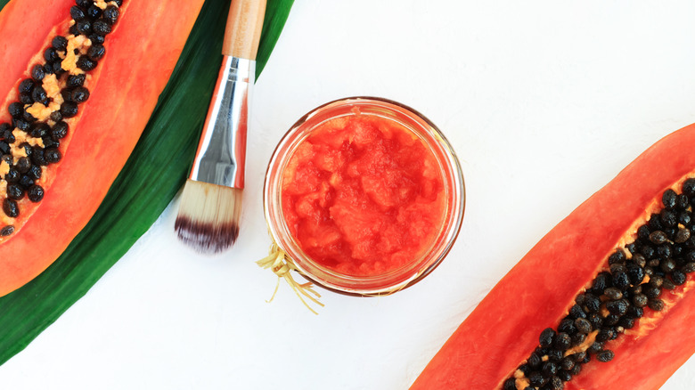 Papaya facial mask