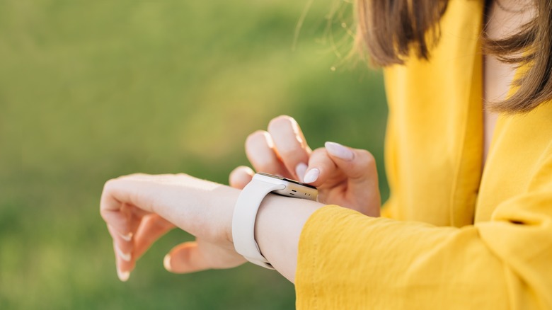 Close up of Apple Watch