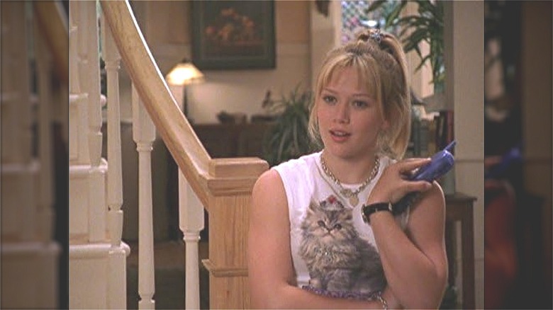 Lizzie Mcguire with high ponytail