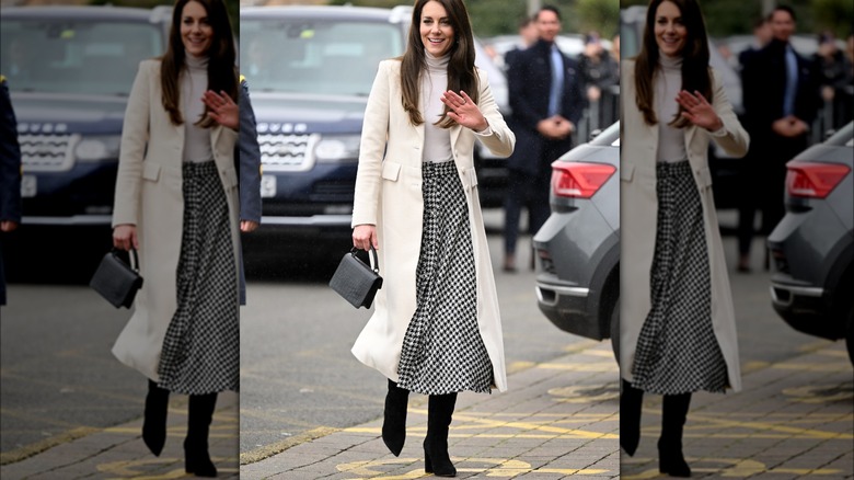Kate Middleton wears Zara skirt