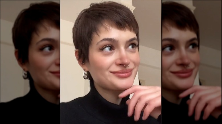 Short pixie cut