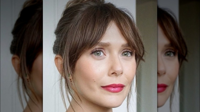 elizabeth olsen bottleneck bangs