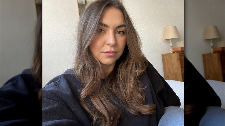 A woman with soft layers