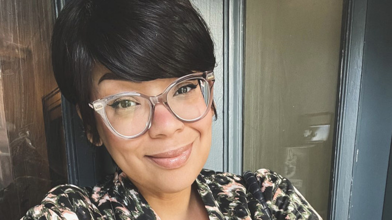 A woman with Kris Jenner hair