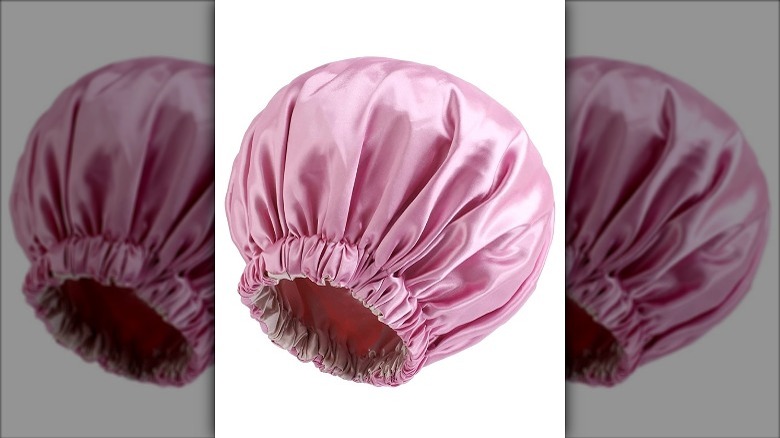 Silk hair bonnet
