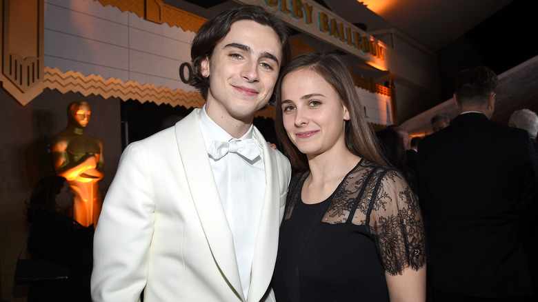 Timothée Chalamet and his sister Pauline Chalamet
