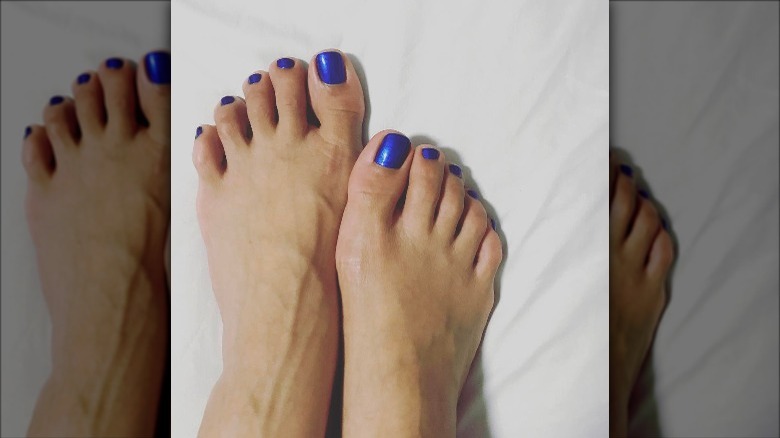 cobalt blue pedicure