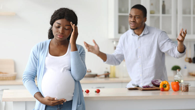 fighting couple during pregnancy