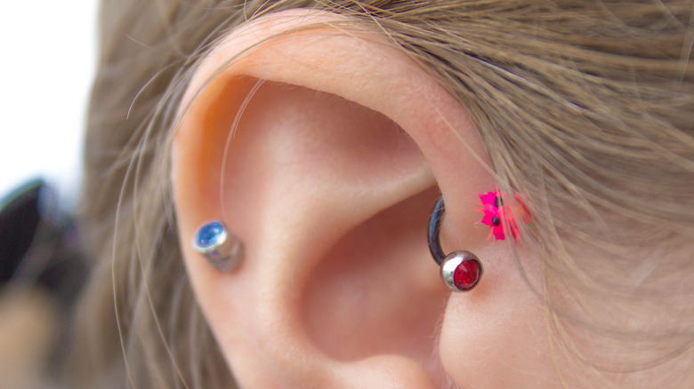 forward helix piercing