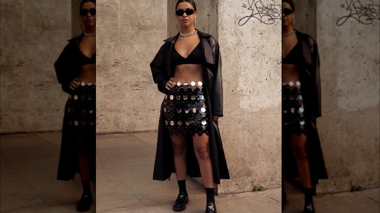 Skirt and bikini top