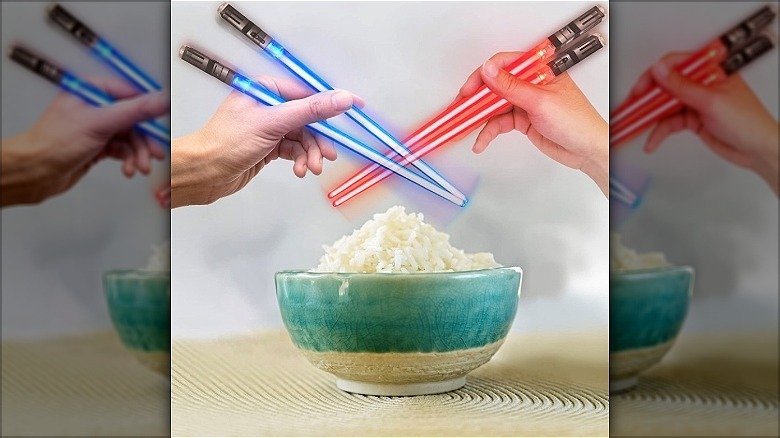 Lightsaber chopsticks