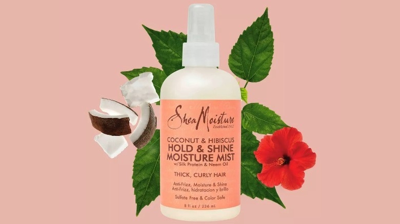 Shea Moisture on pink background