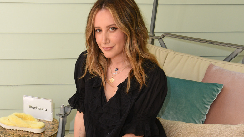 Ashley Tisdale with wavy hair