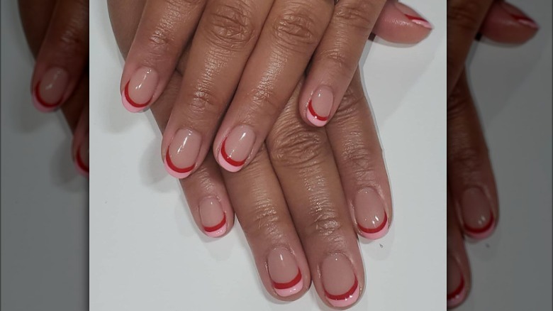 valentine's day double manicure