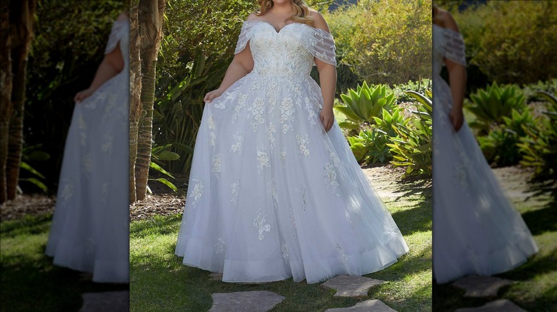 woman in Morilee by Madeline Gardner dress