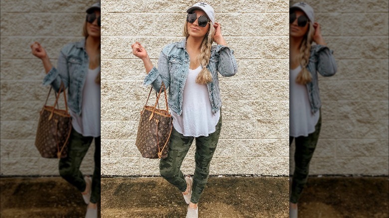 casual baseball hat outfit