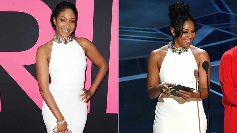 Tiffany Haddish wearing the same outfit