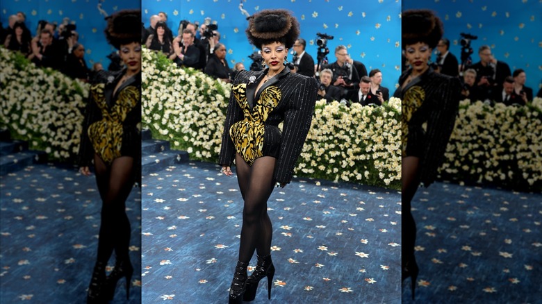 Doja Cat's wore really high platform heels at the Met Gala