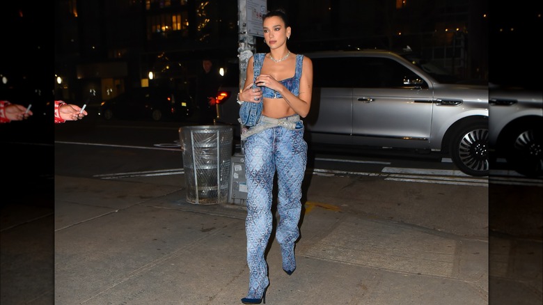 Dua Lipa Canadian tuxedo