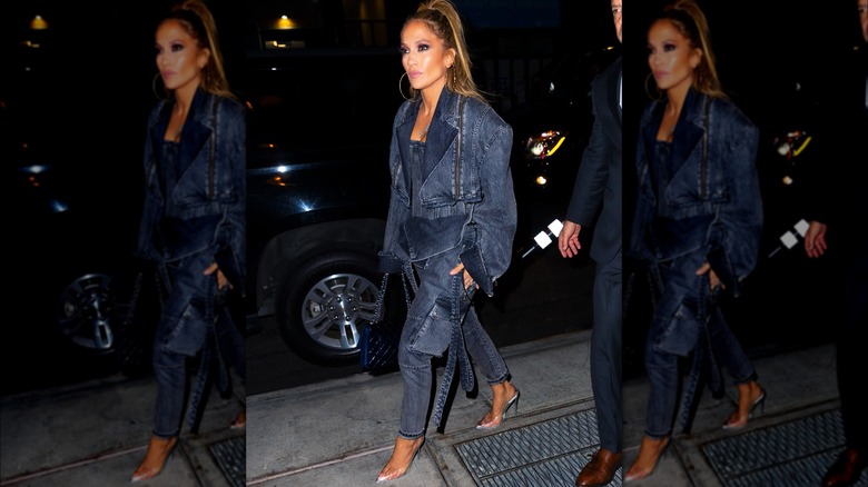 Jennifer Lopez Canadian tuxedo