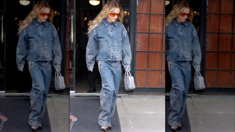 Rita Ora Canadian tuxedo