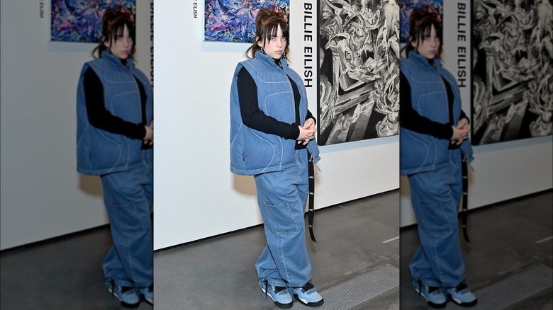 Billie Eilish Canadian tuxedo