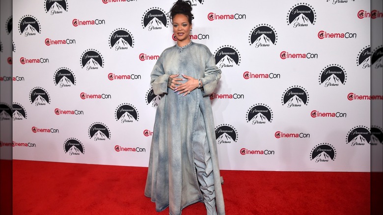 Rihanna Canadian tuxedo