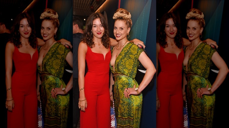 woman wearing scrunchie around top knot