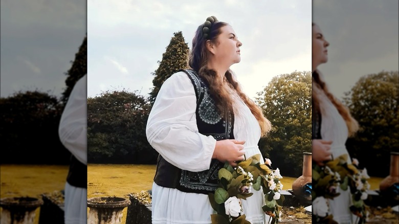 woman in waistcoat outfit
