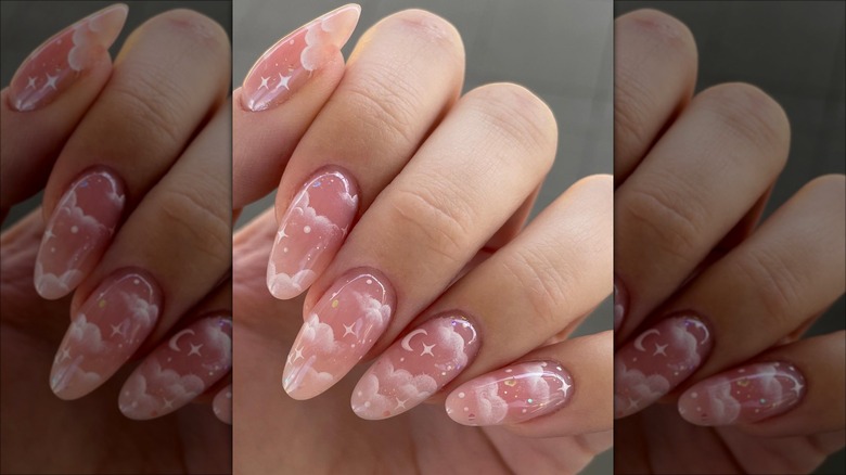 cloud nail art